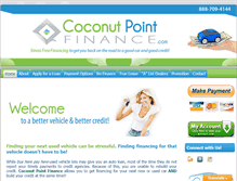 Tablet Screenshot of coconutpointfinance.com